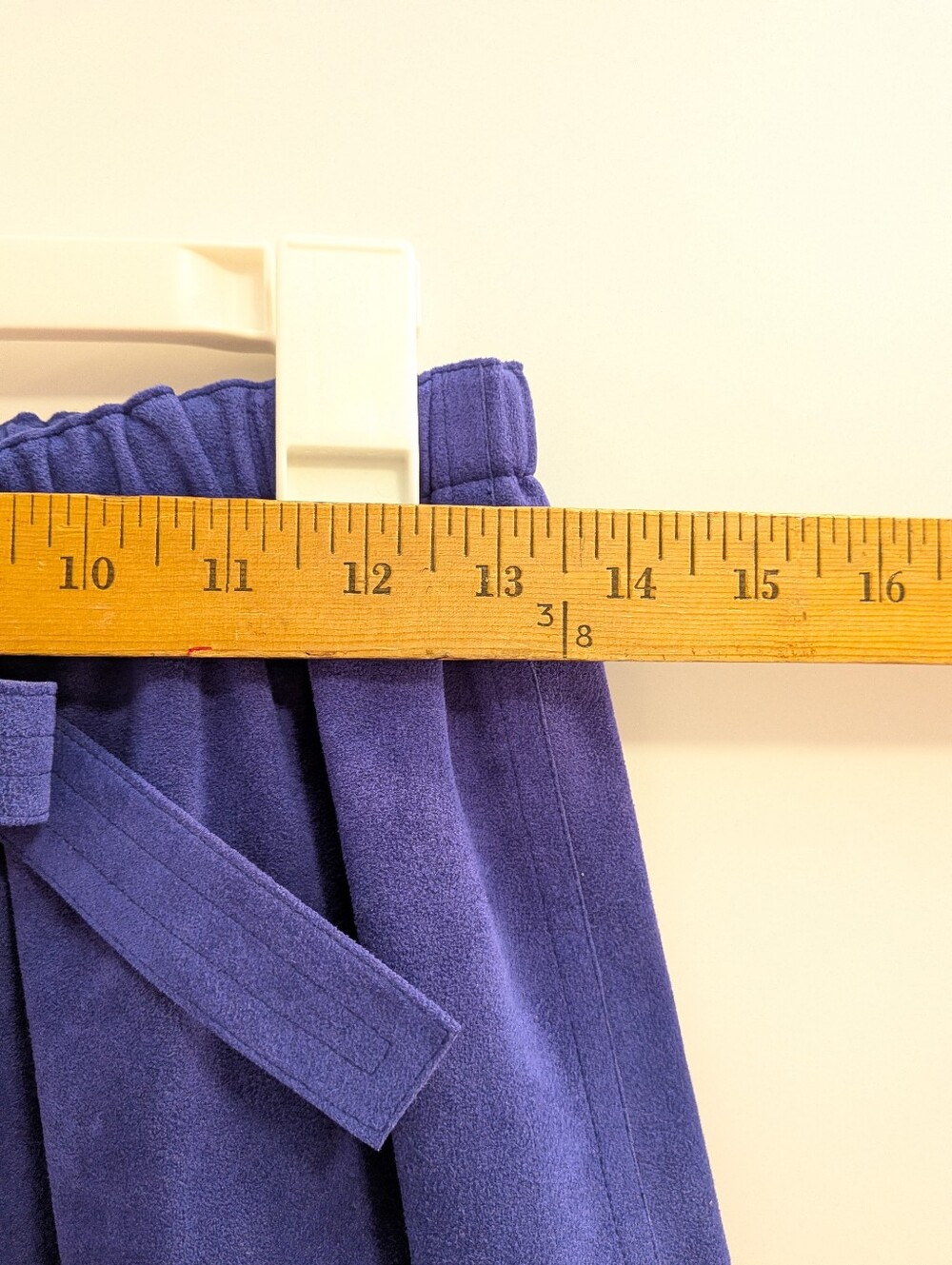 Vintage Blue Purple Tie-Waist Women’s Skirt - Picture 7 of 10